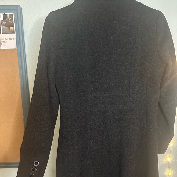 Anne Klein Charcoal Gray Wool & Cashmere Blend Coat - Picture 7 of 10